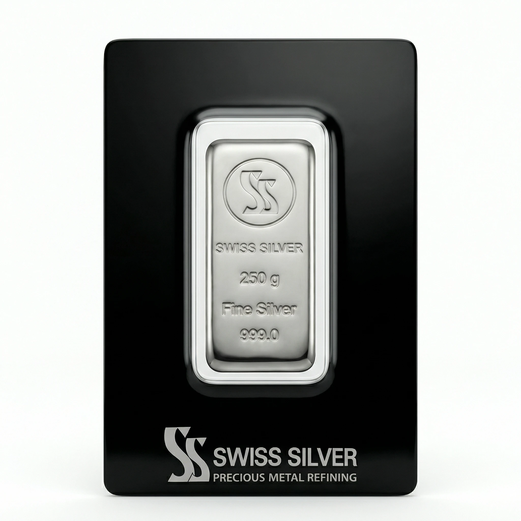 250g Swissgold Fine Silver Ingot 999