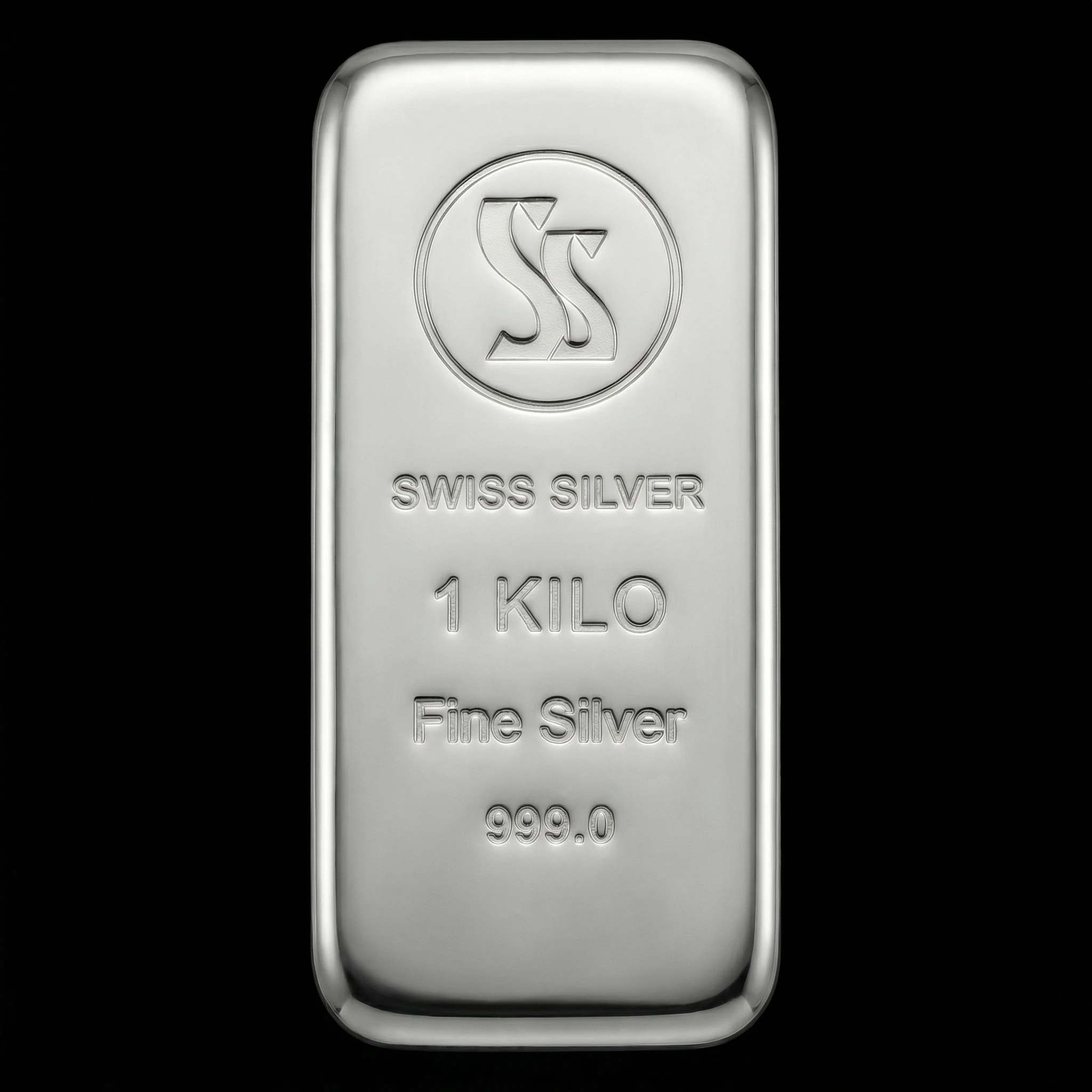 1kg Swissgold Fine Silver Ingot 999